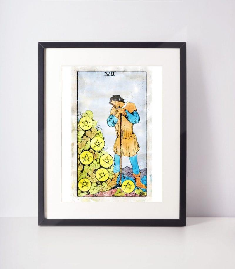 7 of Pentacles và ý nghĩa tổng quan của lá bài này trong Tarot