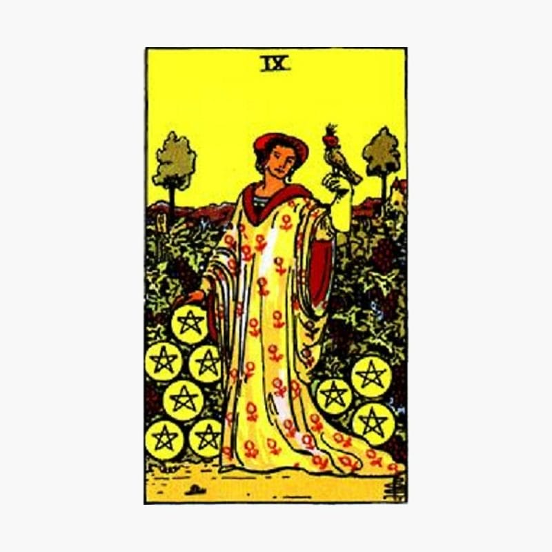 Thông điệp từ lá 9 of Pentacles xuôi