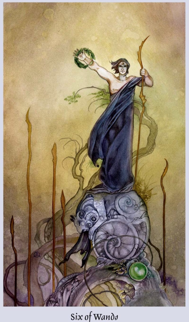 Lá bài 6 of Wands cho biết công việc của bạn đang tiến triển tốt đẹp