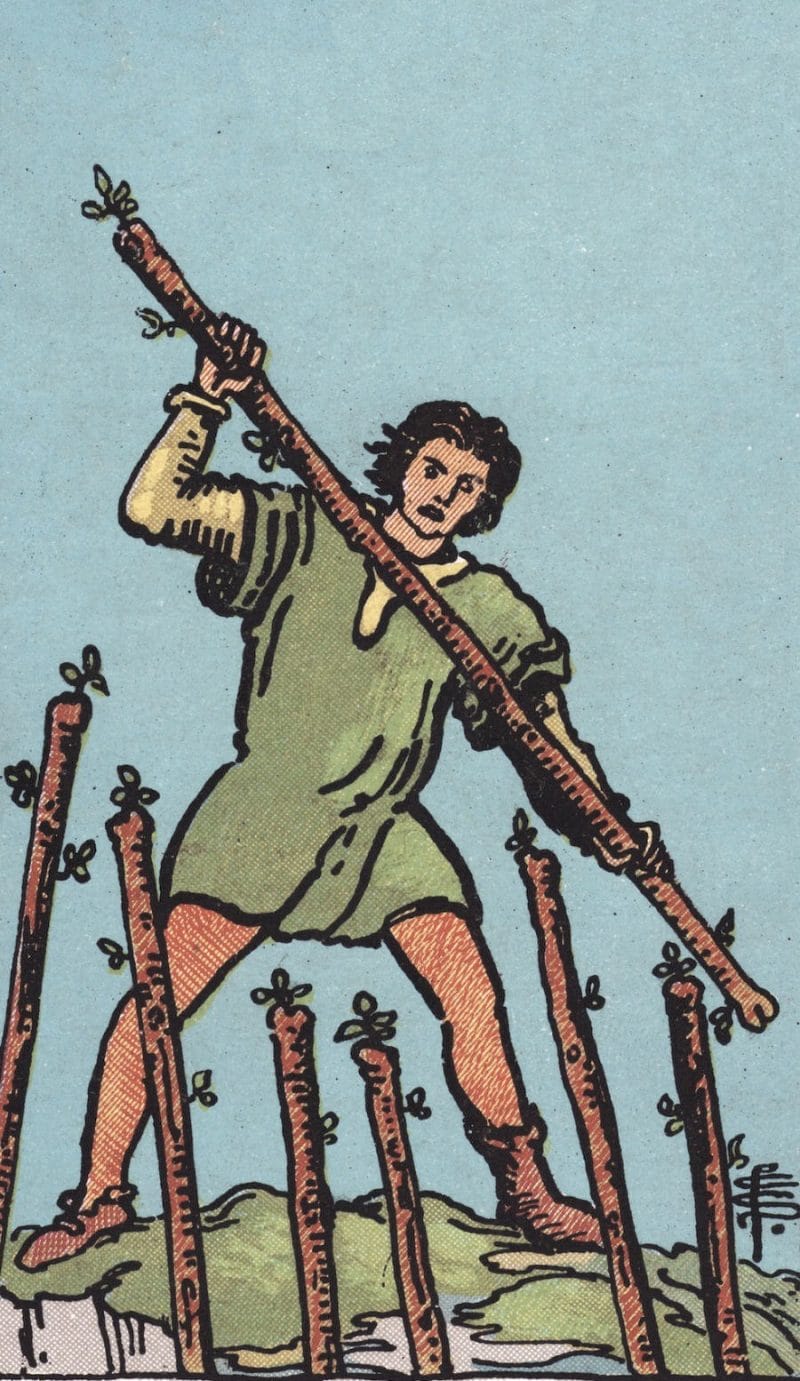 Lá bài 7 of Wands là dấu hiệu cho thấy bạn đang nắm ưu thế trong hầu hết mọi hoàn cảnh