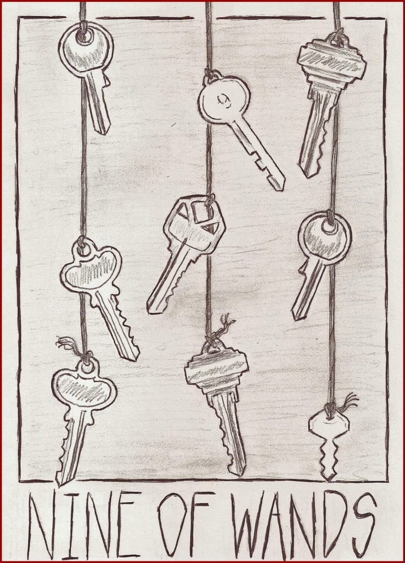 Nếu bạn vẫn còn độc thân thì lá 9 of Wands ngược là dấu hiệu đối tượng lý tưởng sẽ bước vào đời bạn