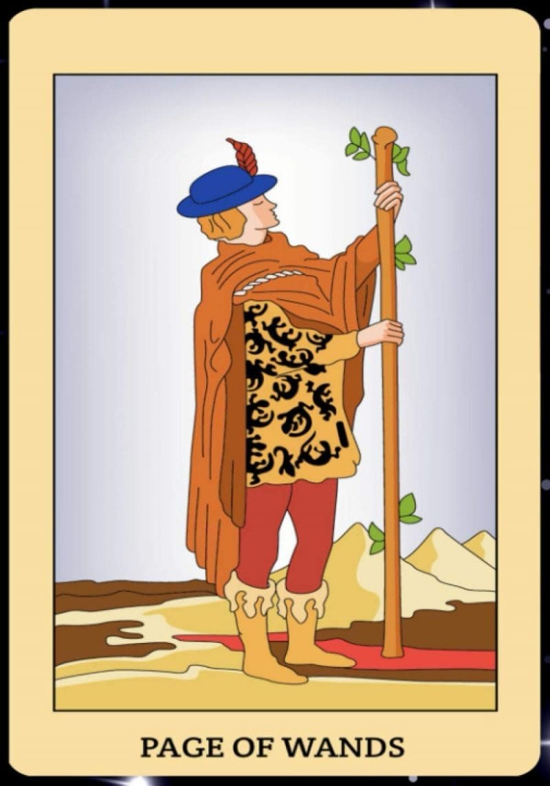 Page of Wands là lá bài mang thông điệp về sự sáng tạo và lòng nhiệt huyết