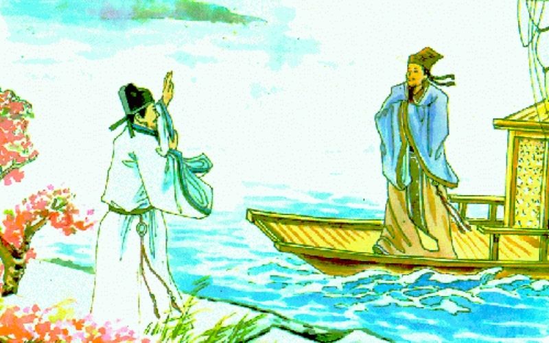 Thi nhân trong Hoàng Hạc lâu tống Mạnh Hạo Nhiên chi Quảng Lăng