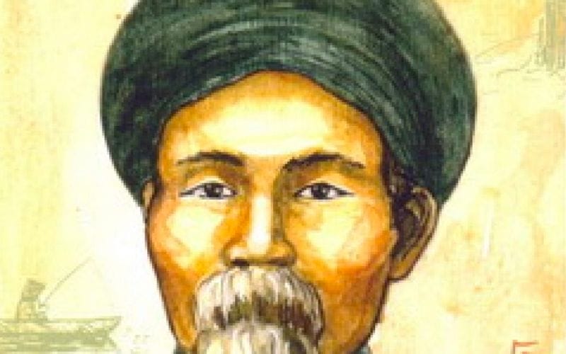Chân dung nhà thơ Nguyễn Khuyến