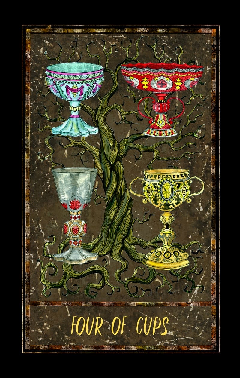 Lá 4 Of Cups và ý nghĩa xuôi