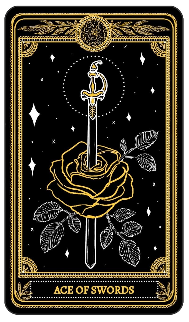 Lá bài Ace of Swords nhắc nhở về chiến thắng hiển nhiên của công lý