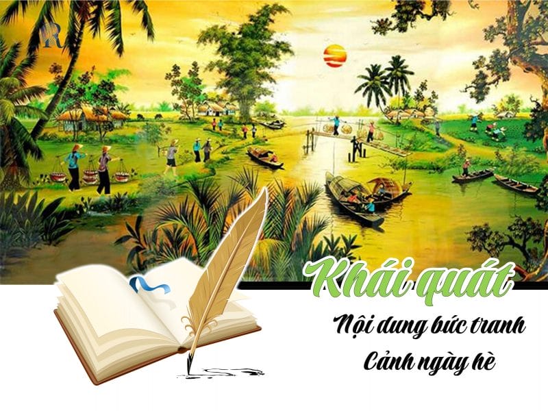 Cảnh ngày hè là một bức họa chứa đựng nhiều giá trị sâu sắc