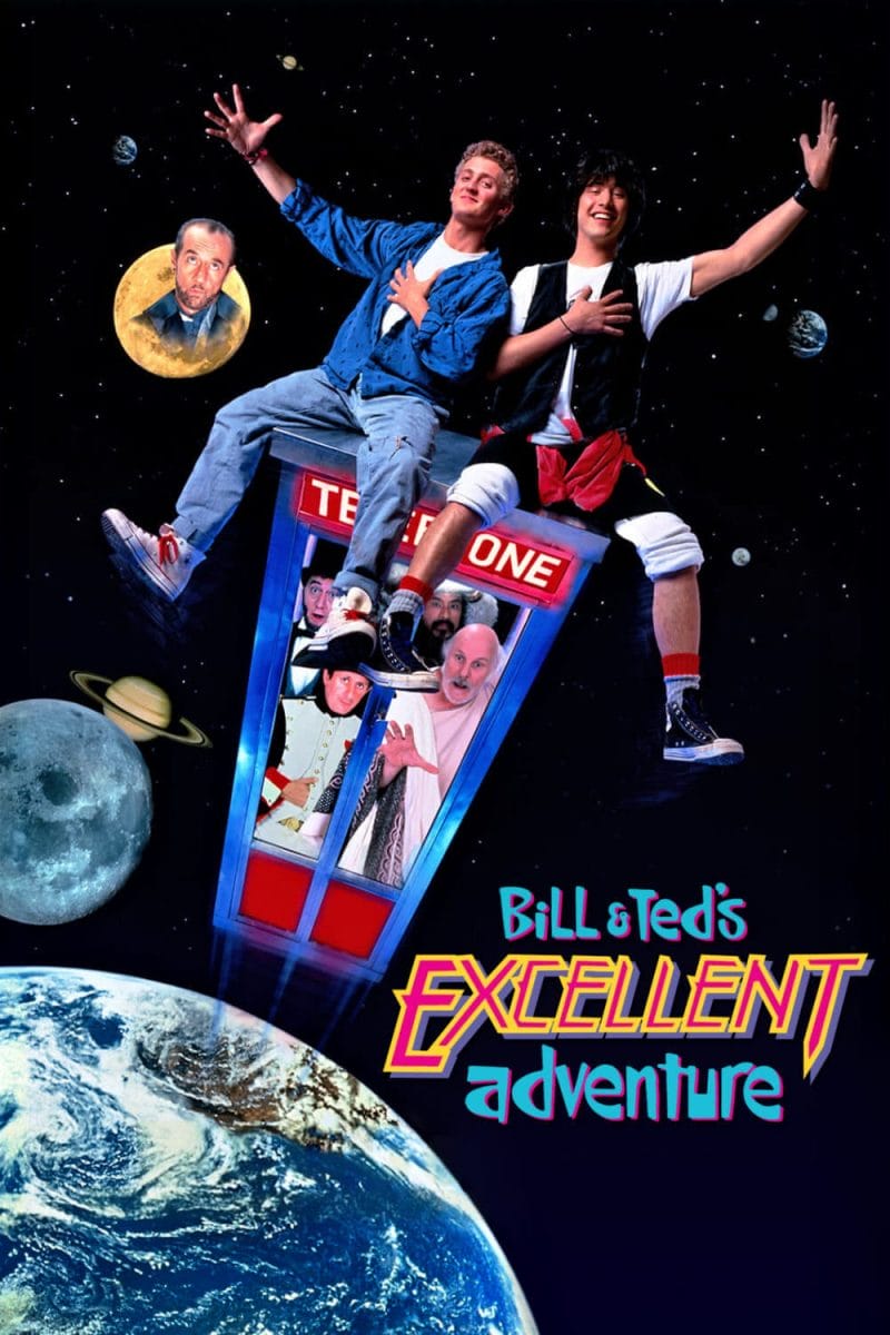 Alex Winter (trái) và Keanu Reeves (phải) trong poster bộ phim